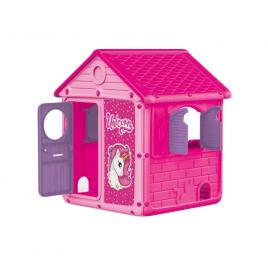 Casuta roz - unicorn, my first house - dolu