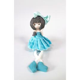 Figurina de rasina fetia bleu – 10 cm
