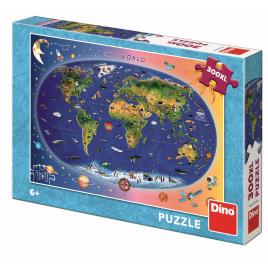 Puzzle xl - harta lumii (300 piese)