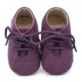 Pantofiori eleganti bebelusi drool (culoare: mov, marime: 0-6 luni)