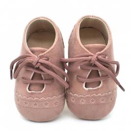 Pantofiori eleganti bebelusi drool (culoare: roz, marime: 0-6 luni)