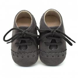 Pantofiori eleganti bebelusi drool (marime: 12-18 luni, culoare: gri inchis)