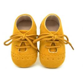 Pantofiori eleganti bebelusi drool (marime: 12-18 luni, culoare: mustar)