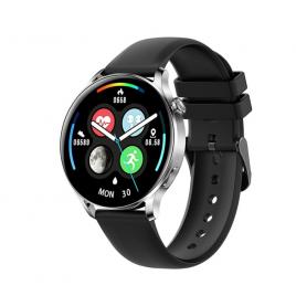Ceas smartwatch xk fitness ak37 cu functii monitorizare sanatate, notificari, bluetooth, cronometru, bratara silicon, gri