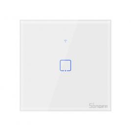 Intrerupator smart  cu touch wifi + rf 433 sonoff t1 eu tx, 1 canal