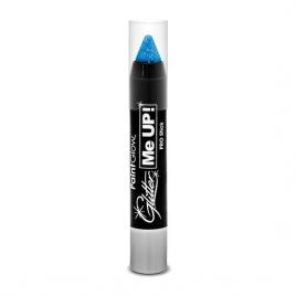 Creion cu sclipici, pentru fata si corp -uv reactiv - ice blue glitter me up! paint glow