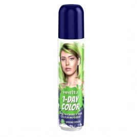 Spray colorant pentru par, fixativ, venita, 1-day color, nr 03, verde intens