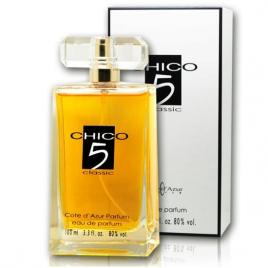 Set 4 apa de parfum cote d'azur chico 5 classic, femei, 100 ml + tester gratuit