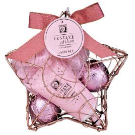 Set cadou produse de baie, festive edition, accentra, 6058386, aroma de trandafir