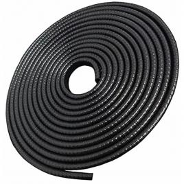 Banda flexibila pentru protectie contur portiere auto, profil u, lungime 5m, culoare neagra