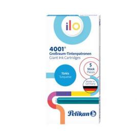 Patroane cerneala 4001 ilo turcoaz dimensiune mare set 5