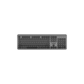 Multimedia bluetooth 5.1 keyboard mac version,104 keys, slim design with low