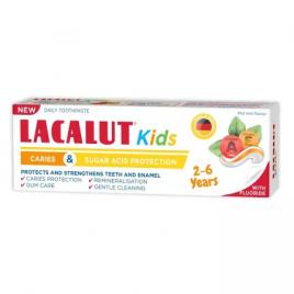 Lacalut kids 2-6 ani anticarie&zaharuri 55ml