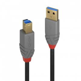 Cablu lindy 2m usb 3.0 typ a to b, anthr