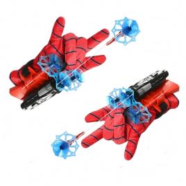 Manusi spiderman cu ventuze,sfoara si lansator, ideallstore®, rosu