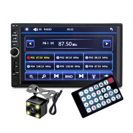 Player video auto dimensiune 2din, + camera marsarier inclusa, touchscreen de 7 inch, 4 x 50w, model wds-30 cu bluetooth, handsfree, radio, mp3, wma, mp4, aux, card, telecomanda