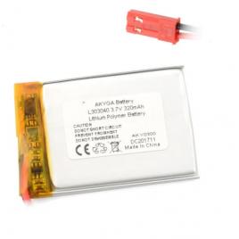 Acumulator lithium poliymer 12207 320mah 1s 3.7v conector jst-bec 40x30x3mm akyga battery