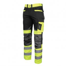 Pantalon reflectorizant slim-fit / verde - 3xl