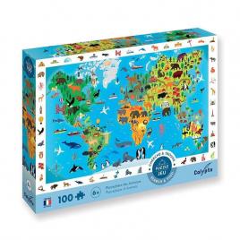 Puzzle harta lumii 100 piese