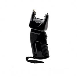 Electrosoc cu spray lacrimogen 2 in 1, ideallstore®, 200.000 v, negru