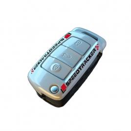 Husa cheie briceag audi 3 butoane abs aspect carbon alba