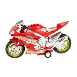 Motocicleta de curse cu lumini si sunete 30 cm toi-toys