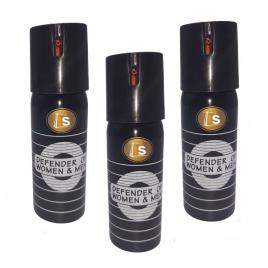 Set 3 bucati spray cu piper, neutral defense, ideallstore®, jet, auto-aparare, 60 ml, husa inclusa