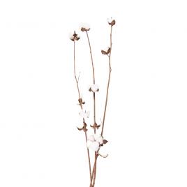 Floare bumbac artificial 80 cm