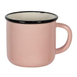 Set 6 cani ceramica roz neagra bej 15x11x9 cm, 300 ml
