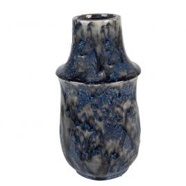 Vaza flori ceramica albastra 13x25 cm