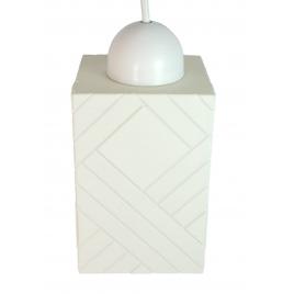 Pendul JULY design modern ajustabil, E27, 60W, 70cm, din ABS alb