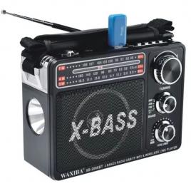 Radio portabil waxiba xb-2066bt cu bluetooth, mp3 player si 3 benzi fm/am/sw