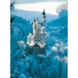 Puzzle castelul neuschwanstein iarna, 1500 piese