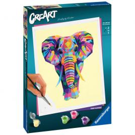 Pictura pe numere ravensburger - elefant