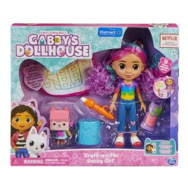 Papusa gabby cu set de creatie gabby's dollhouse