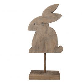 Figurina iepuras lemn 14x8x30 cm