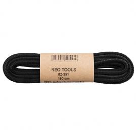 Sireturi pentru incaltaminte de lucru 150cm negre neo tools 82-391