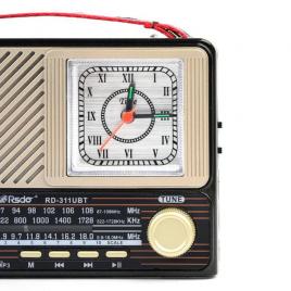 Radio ktf1429 am/fm/sw cu ceas, lanterna, bt/usb/tf, 5w, 1200mah