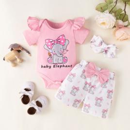 Costumas pentru fetite - baby elephant (marime disponibila: 3-6 luni (marimea