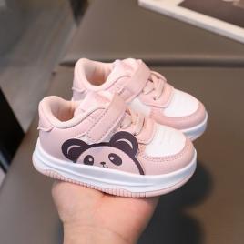 Adidasi roz pentru fetite - love panda (marime disponibila: 9-12 luni (marimea