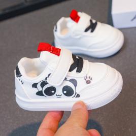Adidasi albi pentru copii - sweet panda (marime disponibila: 9-12 luni (marimea