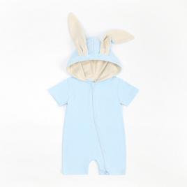 Salopeta bleu pentru baietei - bunny (marime disponibila: 12-18 luni (marimea