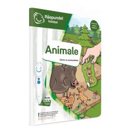 Carte cu autocolante raspundel istetel - animale