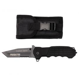 Briceag de vanatoare ideallstore®, predator blade, otel inoxidabil, 22.5 cm, negru, teaca inclusa