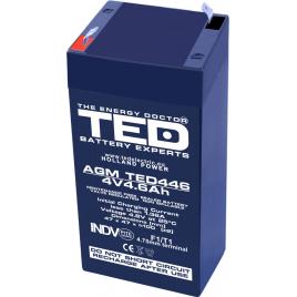 Acumulator 4v 4.6ah 47x47xh100.6mm agm battery ted446f1 ted002853