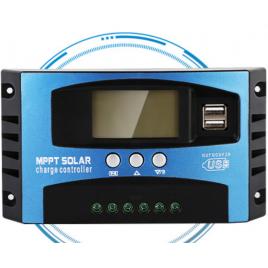 Controller solar, MPPT / PWM, 100A, 1800W/12v 3600W/24V, Dual USB, LCD display