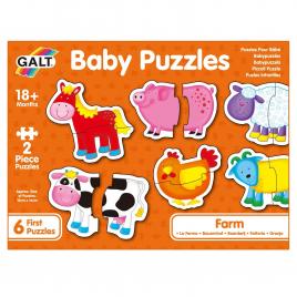 Baby puzzle: ferma (2 piese)