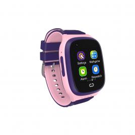 Ceas smartwatch pentru copii lt31e-4g cu functie telefon, localizare gps, istoric traseu, apel de monitorizare, camera, mov/roz