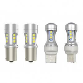 Set 2 x becuri auto led, 1156/t20, 18 smd, canbus