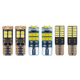 Set 2 x becuri auto led, t10, 5w, canbus, 3 modele